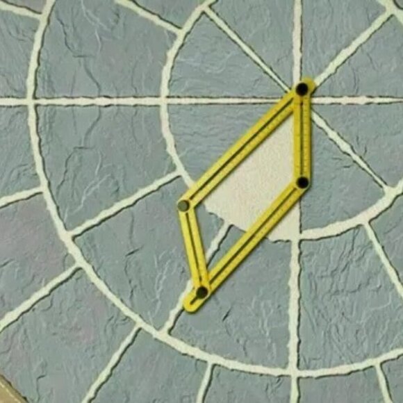 Haus Bell Measuring Layout Tools Multi-Angle Template Ruler Yellow 2-Pack New - Picture 11 of 12